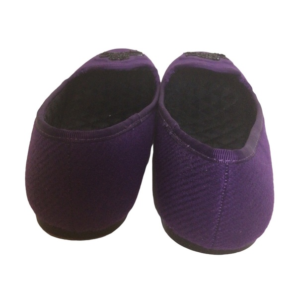 Ralph Lauren Skull and Bones Purple Flats/Slippers - Picture 4 of 10